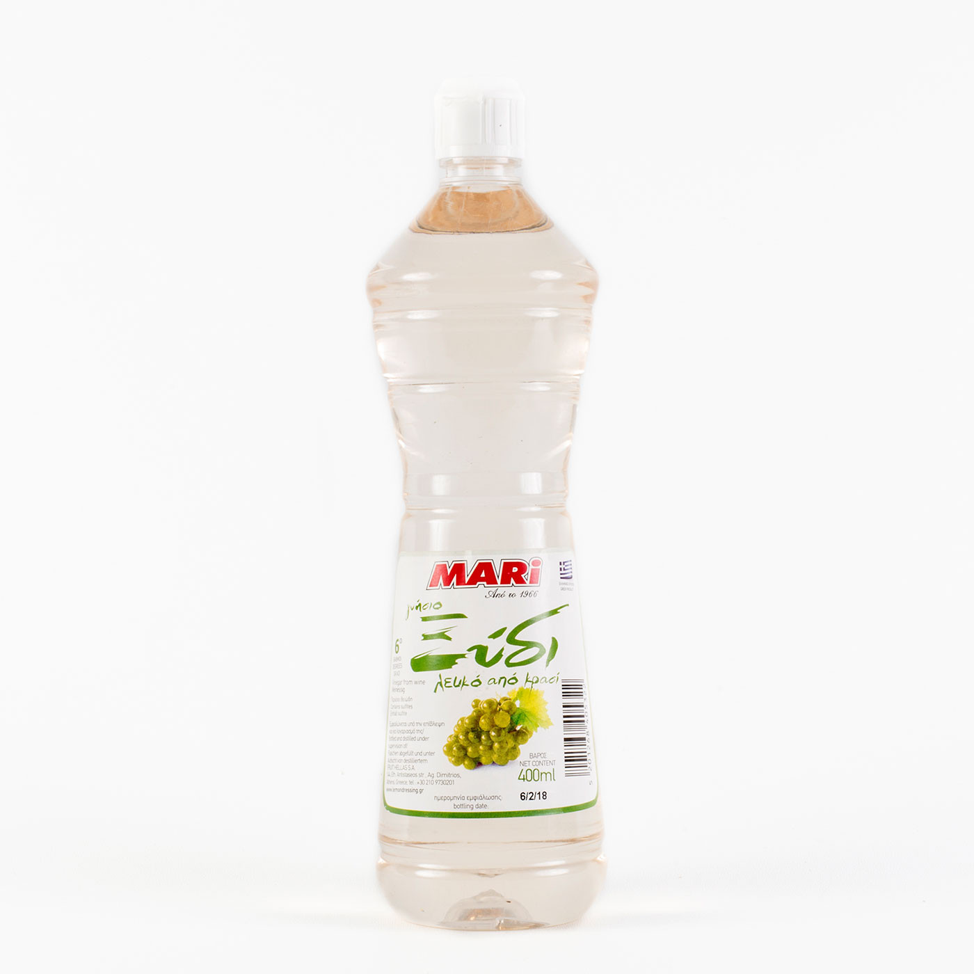 Γνήσιο Ξύδι  Λευκό από Κρασί "MARI" 400 ml.