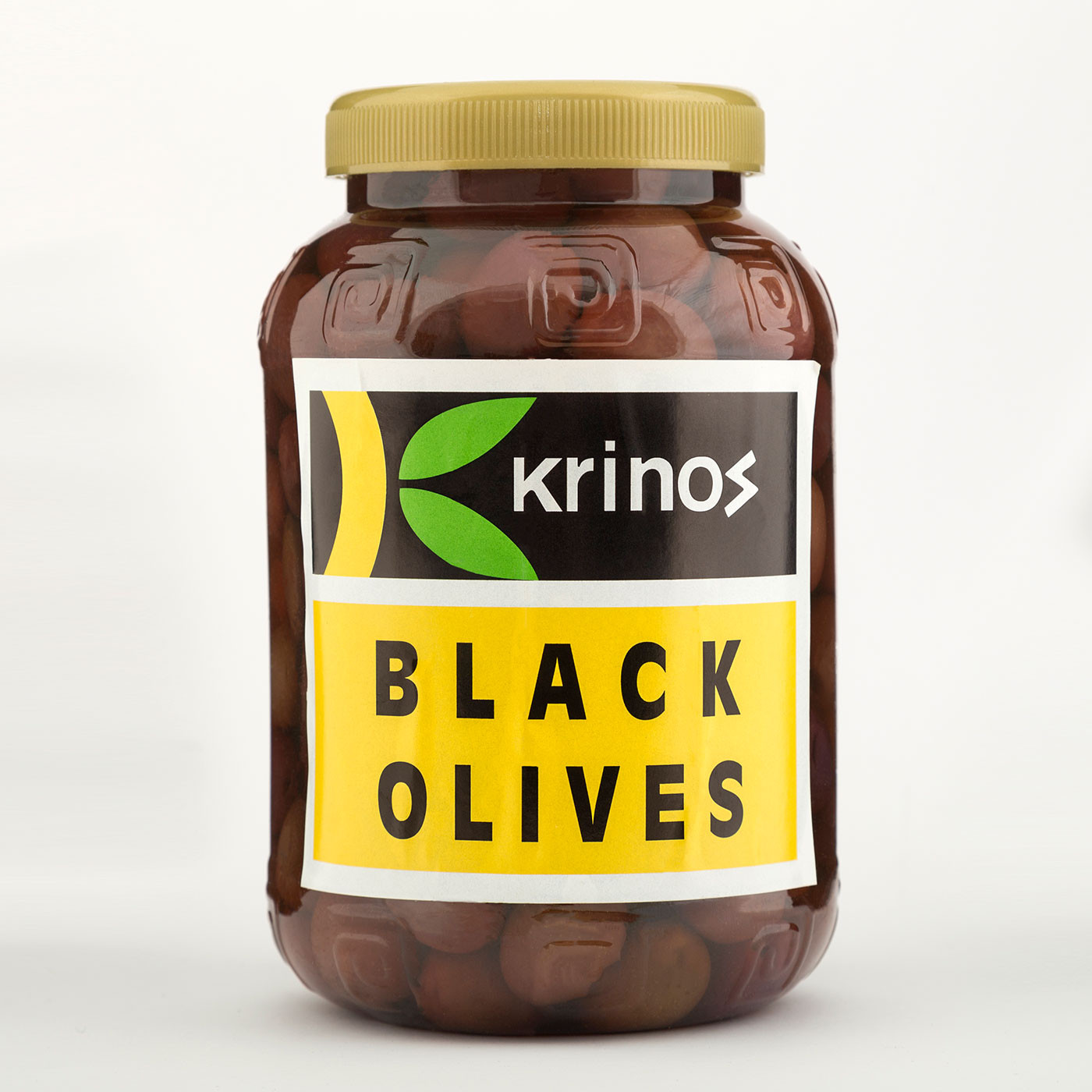 Ελιές Μαύρες σε άλμη "Krinos" 1 kg