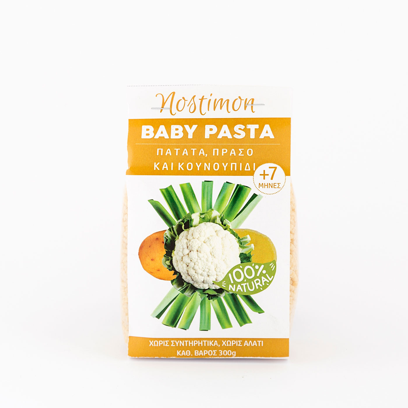 Baby Pasta πατάτα, πράσο και κουνουπίδι "nostimon" 300 g