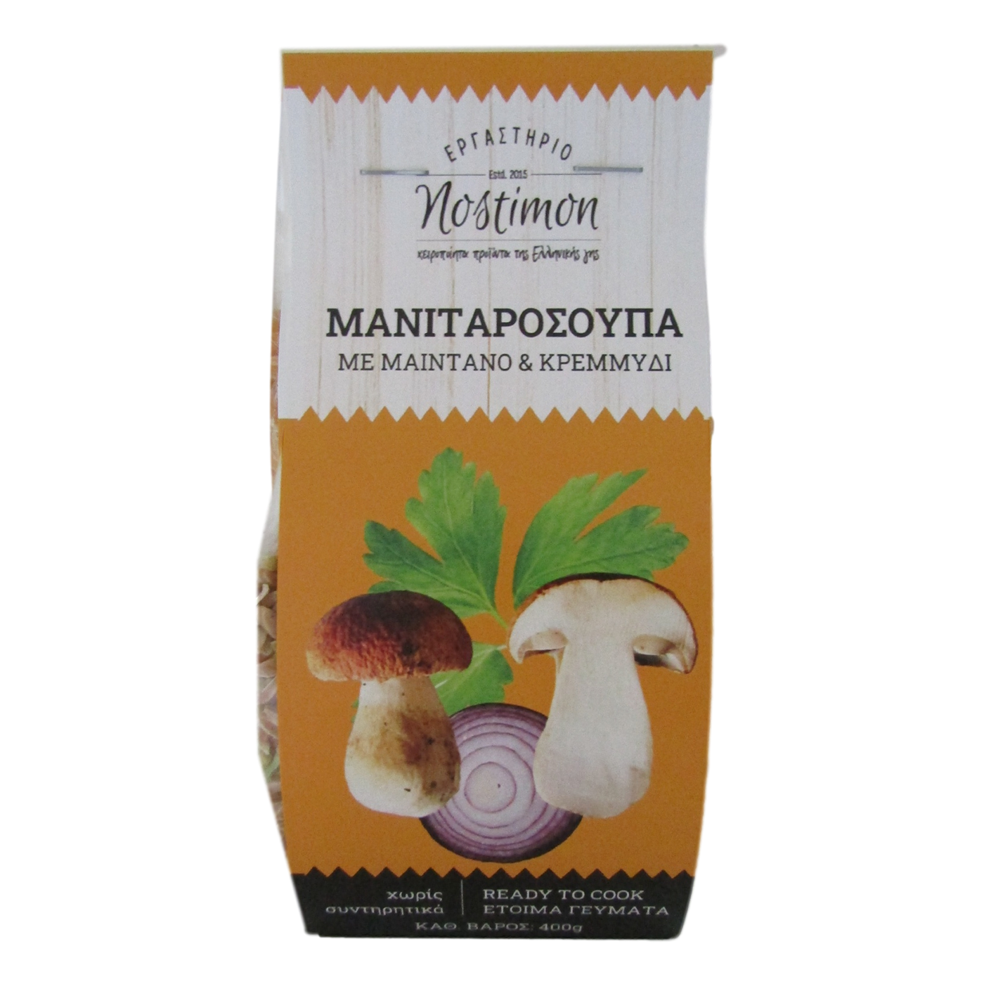 Μανιταρόσουπα με  μαϊντανό & κρεμμύδι " nostimon" 400 g.
